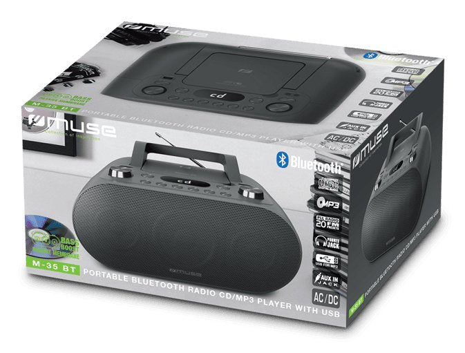 Radio Muse M-35 Bt Portable  With Bluetooth And Usb Port