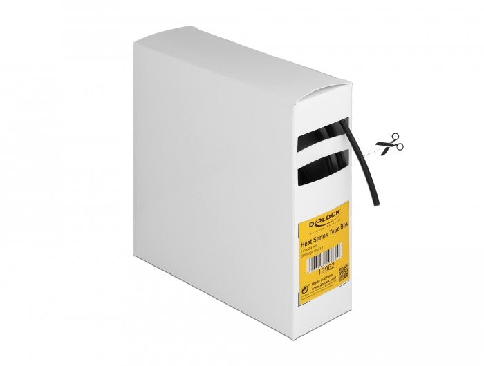 Schrumpfschlauch Box, Mit Innenkleber, Schrumpfungsrate 3:1, 5 M X 2,4 Mm Schwarz