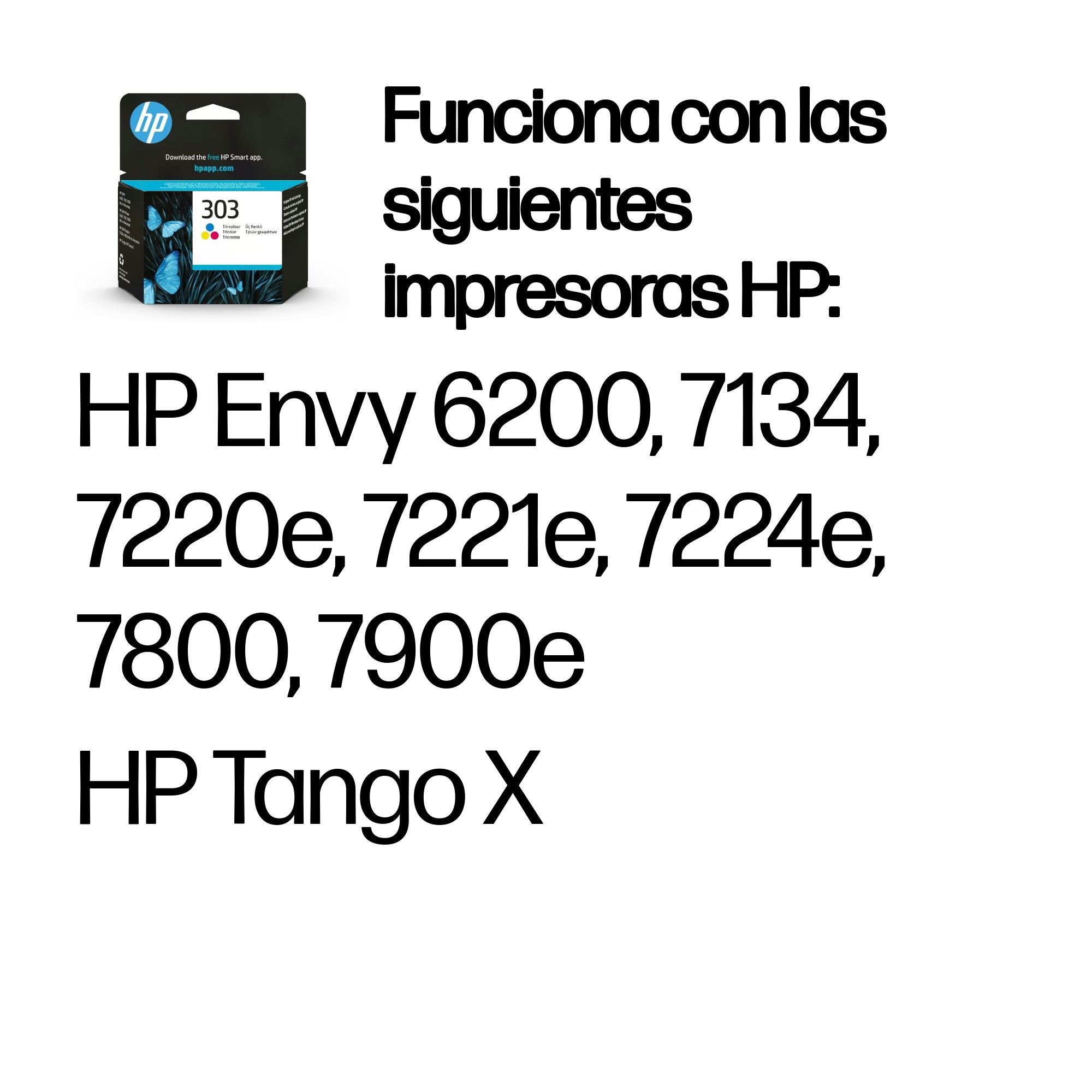 EAN 5715063081525 - HP 303 Tri-color Original Ink Cartridge cartucho de tinta 1 pieza(s) Rendimiento estándar Cian, Magenta,  imagen 2