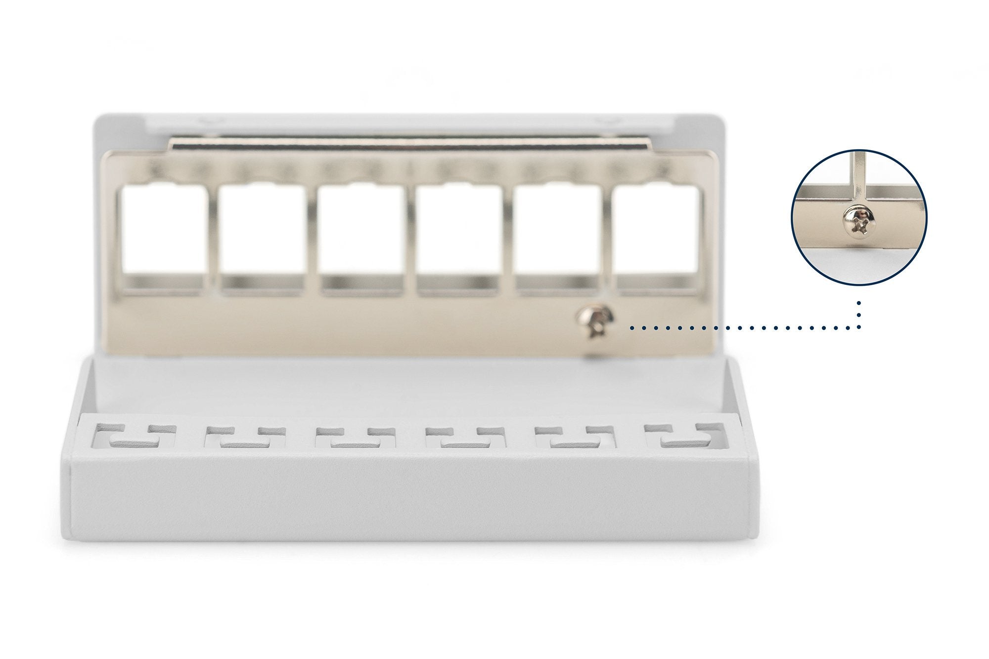 Digitus Patchpanel 6-Port Modular Blanco Dn-93716