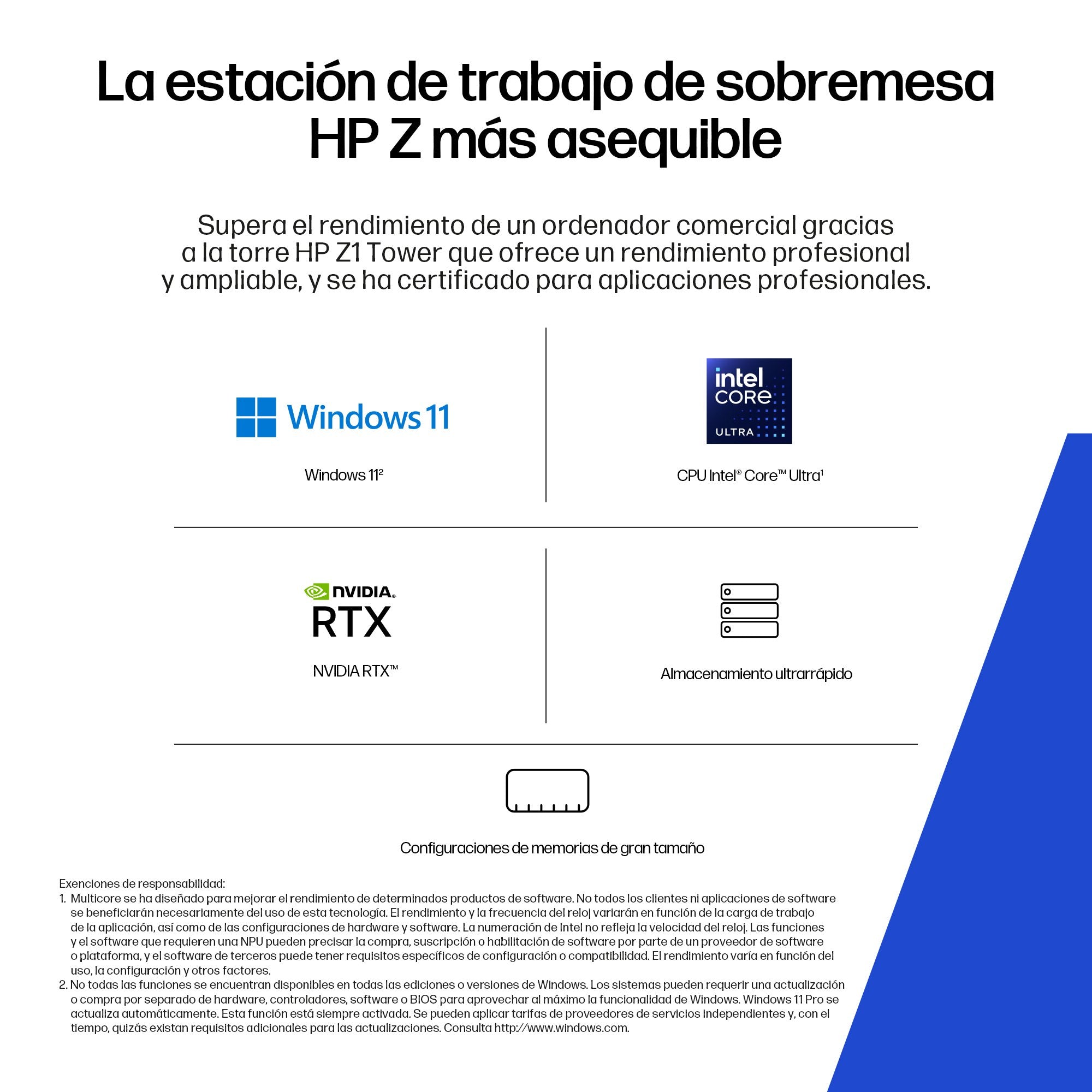 Pc Workstation  Hp Z1 G1i Ultra 9 285 32 Gb Ssd 1 Tb Nvme Geforce Rtx 5060 Ti Gigabit Ethernet Ieee 802.11ax (Wi-Fi 6) Ieee 802.11be (Wi-Fi 7) Bluetooth 5.4 Win 11 Pro Monitor: Ninguno Teclado: Esp