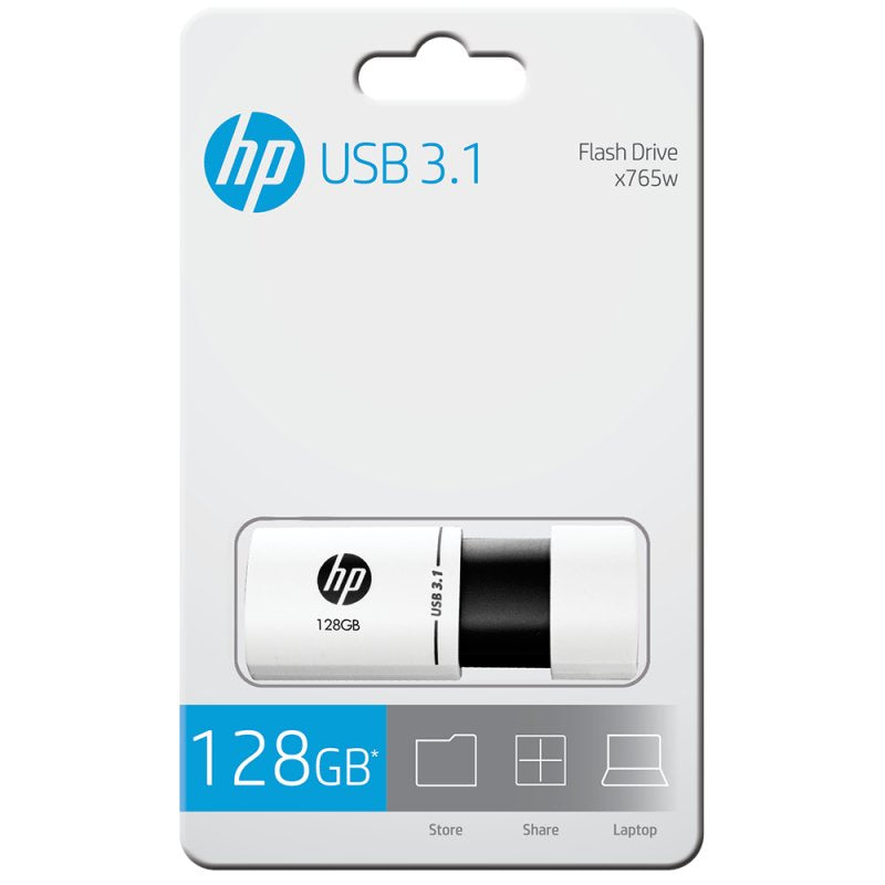 Hp X765w Memoria Usb 3.1 128gb - Color Blanco/Negro (Pendrive)