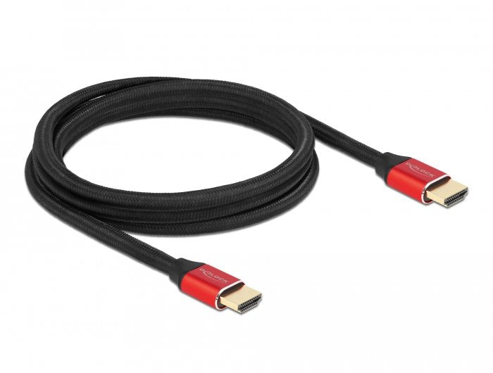 Cable Hdmi Delock Ultra High Speed I 48 Gbps 8k 60 Hz Rojo 2 M Zertifiziert