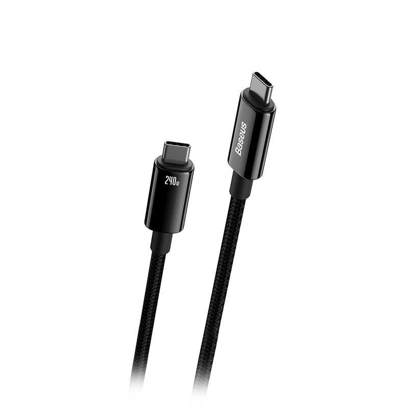 Kabel Usb-C Do Usb-C Baseus Tungsten Gold 240w 1m (Czarny)