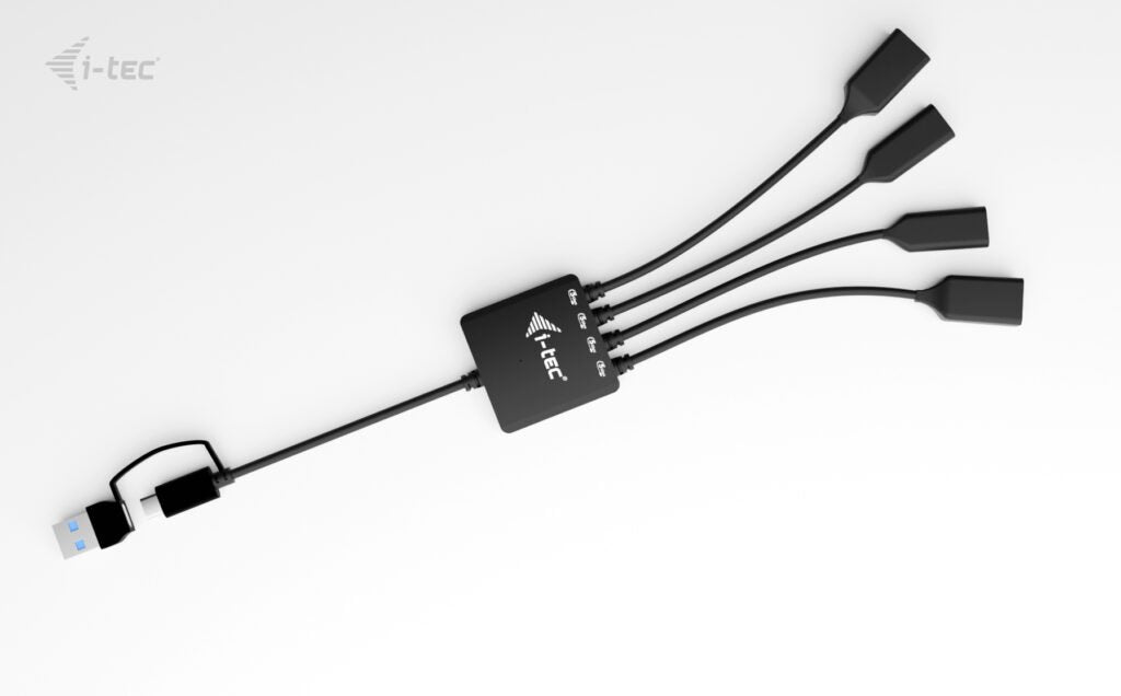 EAN 8595611707391 - i-tec USB-C/USB-A Cable HUB 4 port (2x USB-C, 2x USB-A) imagen 2