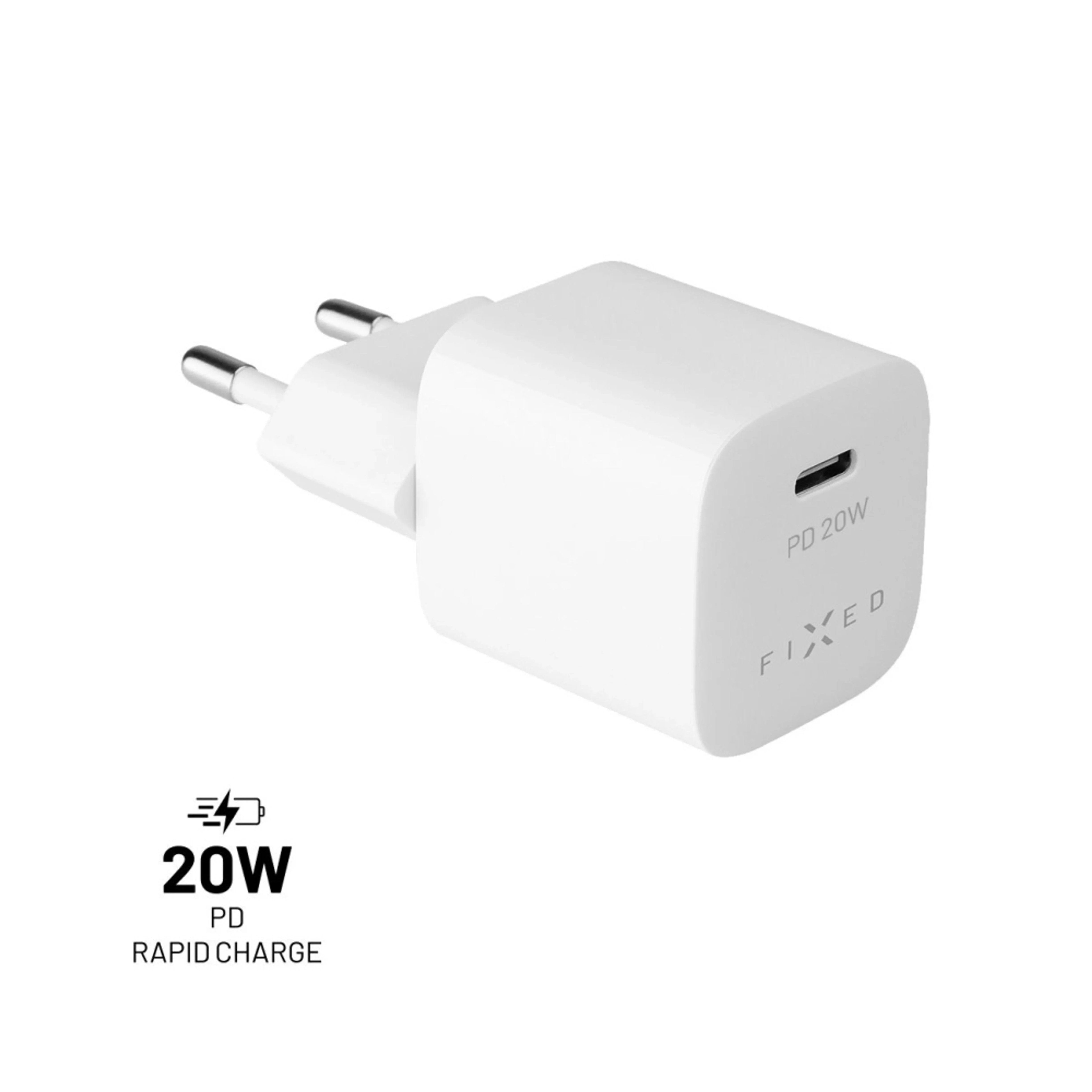 EAN 8591680137725 - FIXED FIXC20M-C-WH cargador de dispositivo móvil Universal Blanco Corriente alterna Carga rápida Interior imagen 1