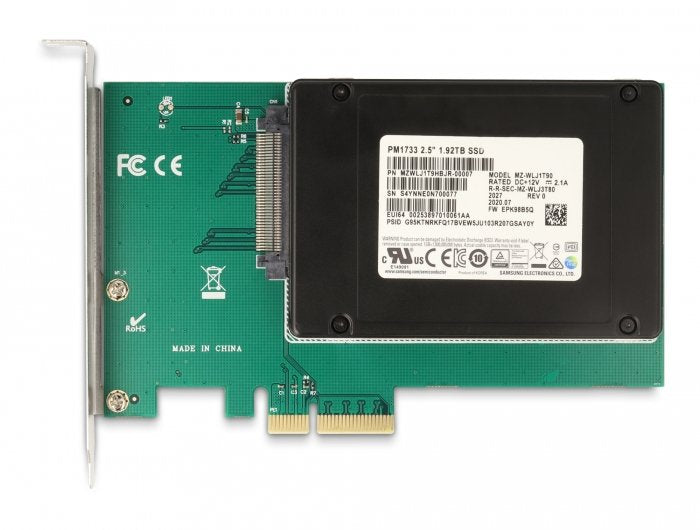 Delock Tarjeta Pci Express X4 A 1 X U.2 Nvme Sff-8639 Interna