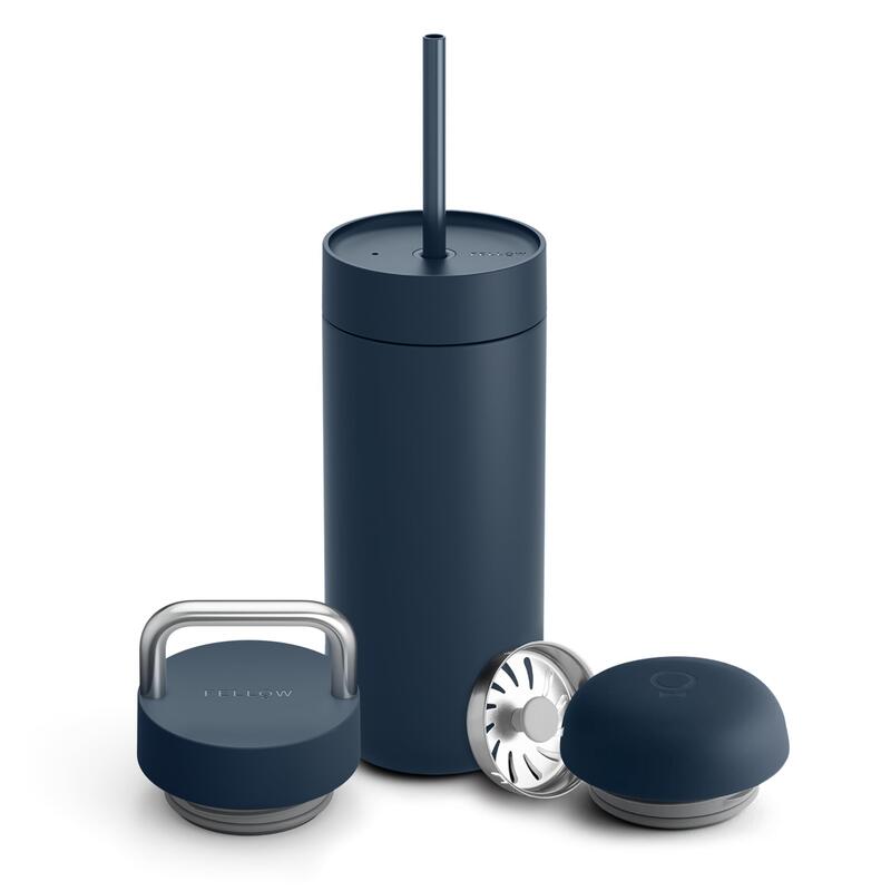Fellow Carter Bundle - Taza De Viaje De 473 Ml (3 En 1) Con Tapa