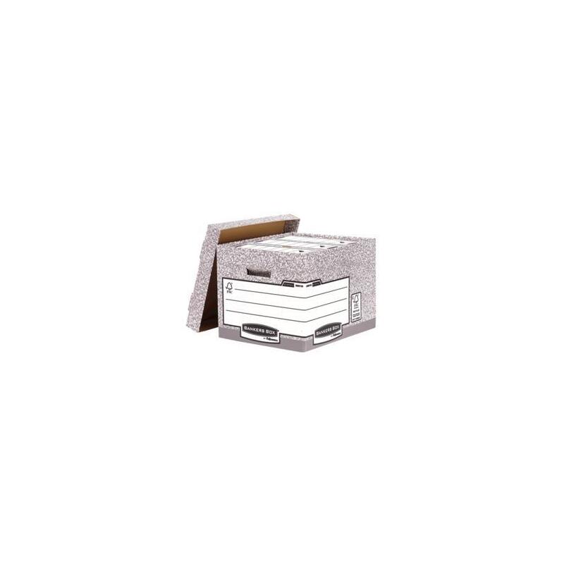 Fellowes Contenedor De Archivos Gris Con Tapa