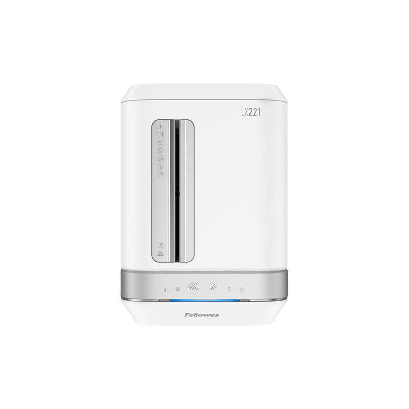 Fellowes Lx221 Destructora De Papel Manual Microcorte - Destruye Hasta 20 Hojas - 30l - Color Blanco