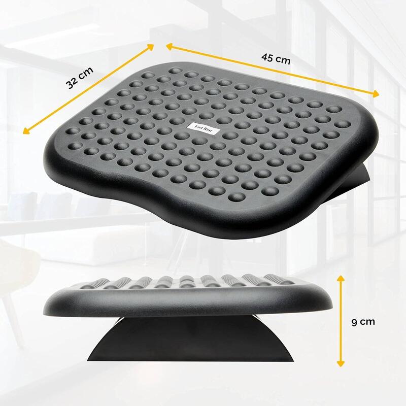 Fellowes  Reposapies Profesional Inclinable Negro 6100801