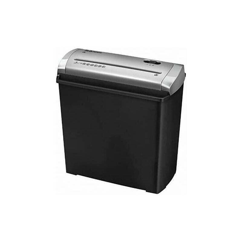 Fellowes Trito 2s Destructora De Papel Manual Corte En Tiras - Destruye Hasta 5 Hojas - 11 Litros - Color Negro/Gris