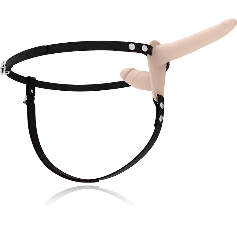 Fetish Submissive Harness - Doble Penetración Vibrador Flesh Up