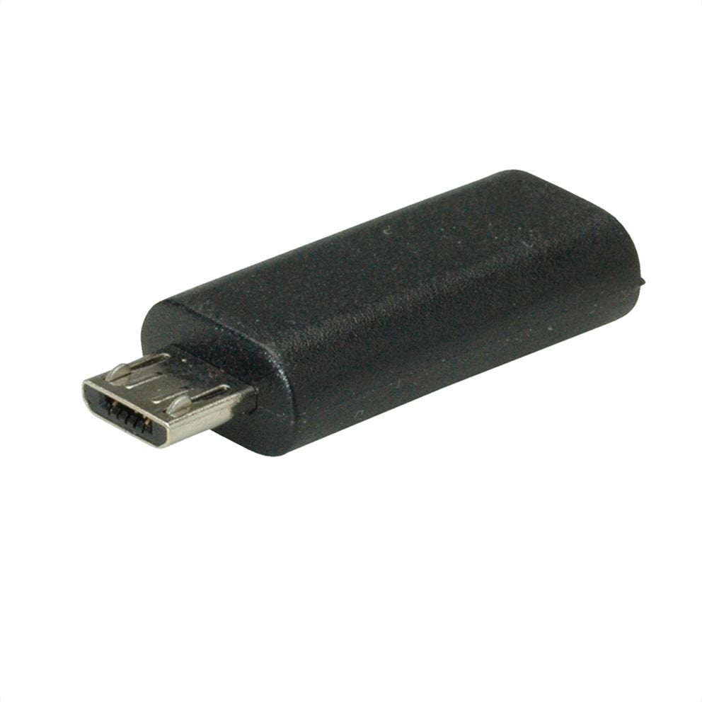 EAN 7630049611306 - VALUE 12.99.3192 cambiador de género para cable Micro-USB B USB-C Negro imagen 5