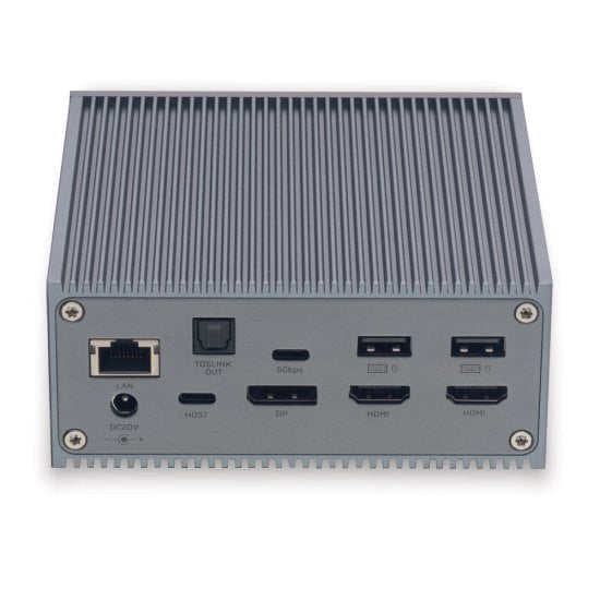 Lindy 43351 Base Para Portátil Y Replicador De Puertos Acoplamiento Usb 3.2 Gen 1 (3.1 Gen 1) Type-C Gris