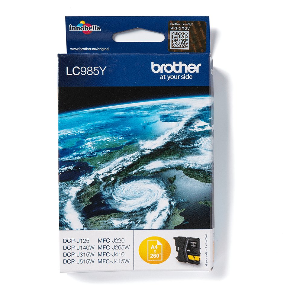EAN 5711045093470 - Brother LC985Y cartucho de tinta 1 pieza(s) Original Amarillo imagen 1