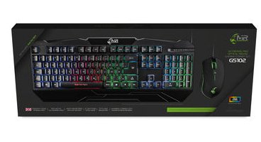 Mediarange Gaming Set Teclado 104 Botones + Ratón 6 Botones Reino Unido