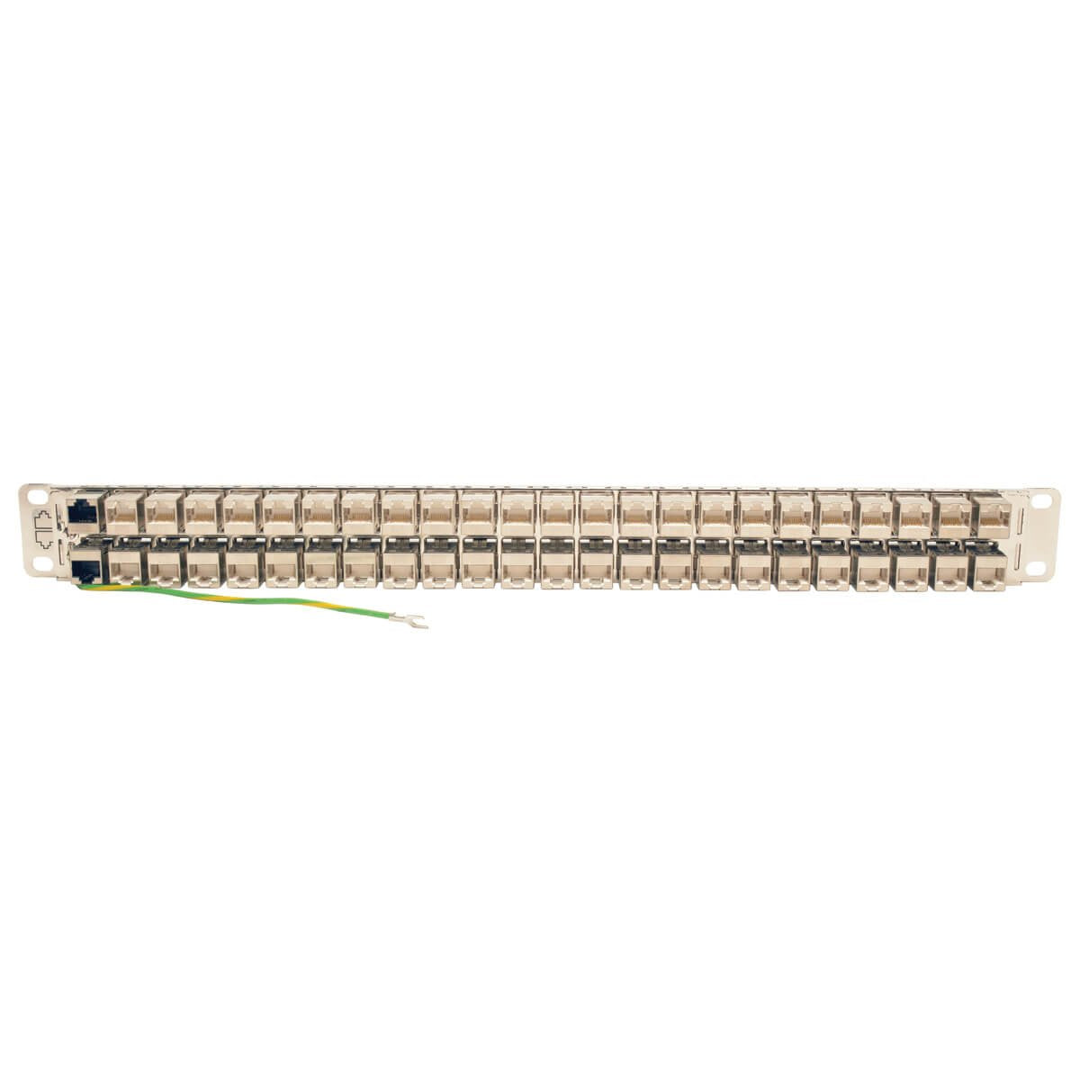 Eaton Tripp Lite   48-Port 1u Rack-Mount Stp Shielded Cat6a Feedthrough Patch Panel Rj45 Ethernet Taa