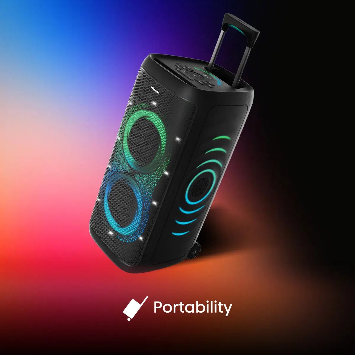 Altavoz Portátil Hisense Party Thunder Negro