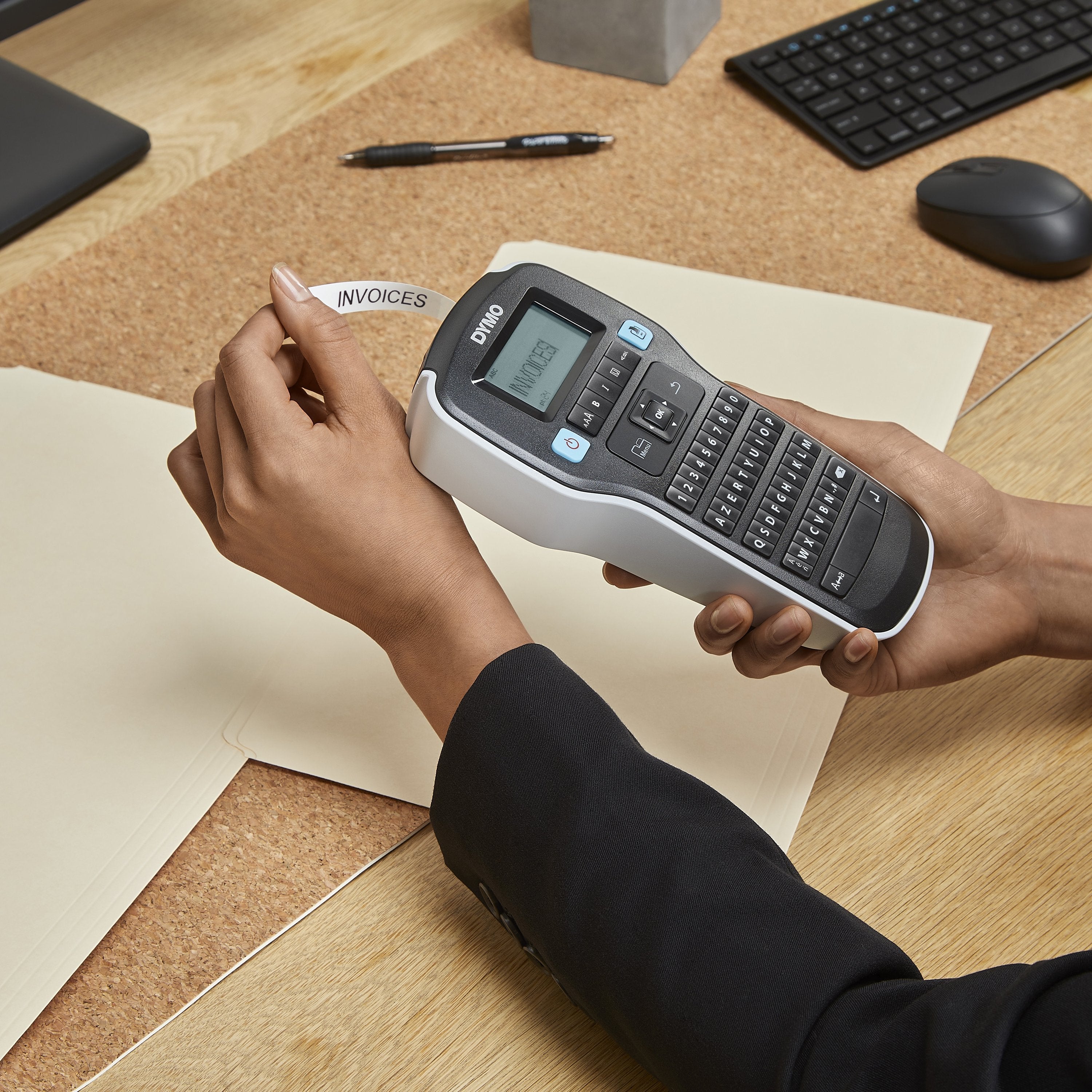 Dymo Labelmanager 160 6 9 12 Mm D1-Bänder Azerty