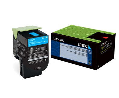 EAN 0734646481281 - Lexmark 802SC cartucho de tóner 1 pieza(s) Original Cian imagen 1