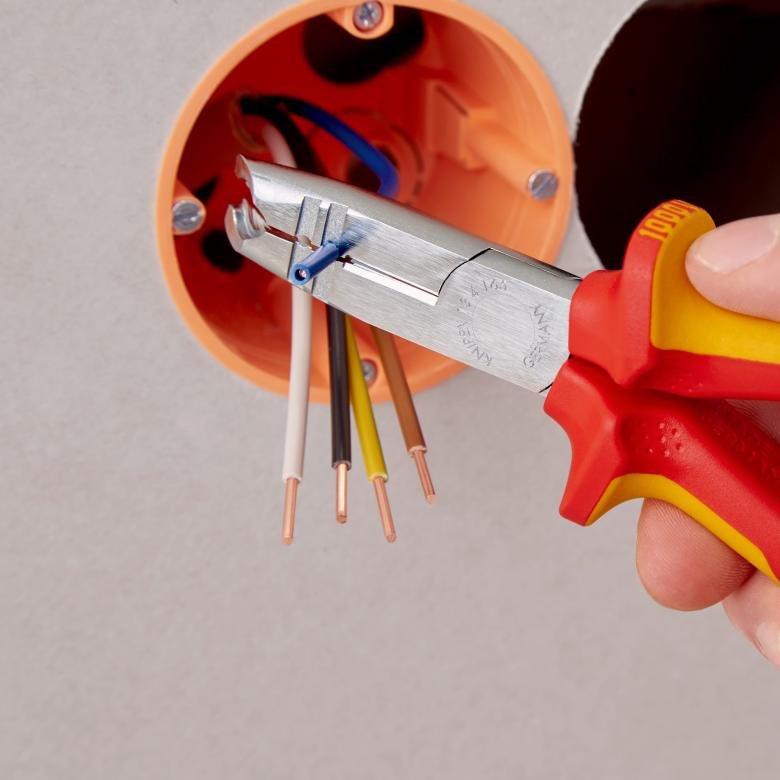EAN 4003773079699 - Knipex 13 46 165 pelacable Rojo, Amarillo imagen 6