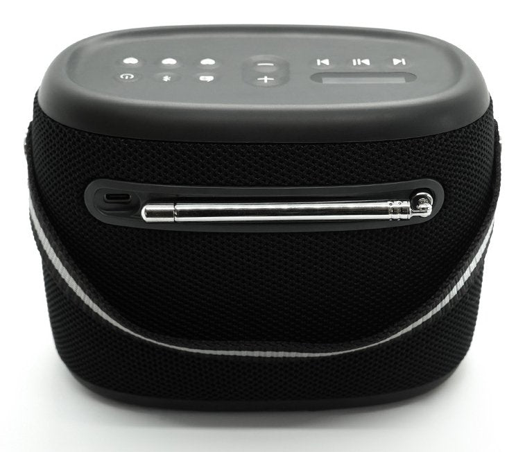 Pure Woodland Wasserdichter Outdoor-Altavoz Con Fm Dab+ Radio, Negro