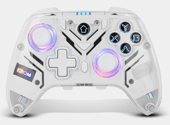 Gamepad Krom Krystal Inalambrico Rgb Bt 5.0