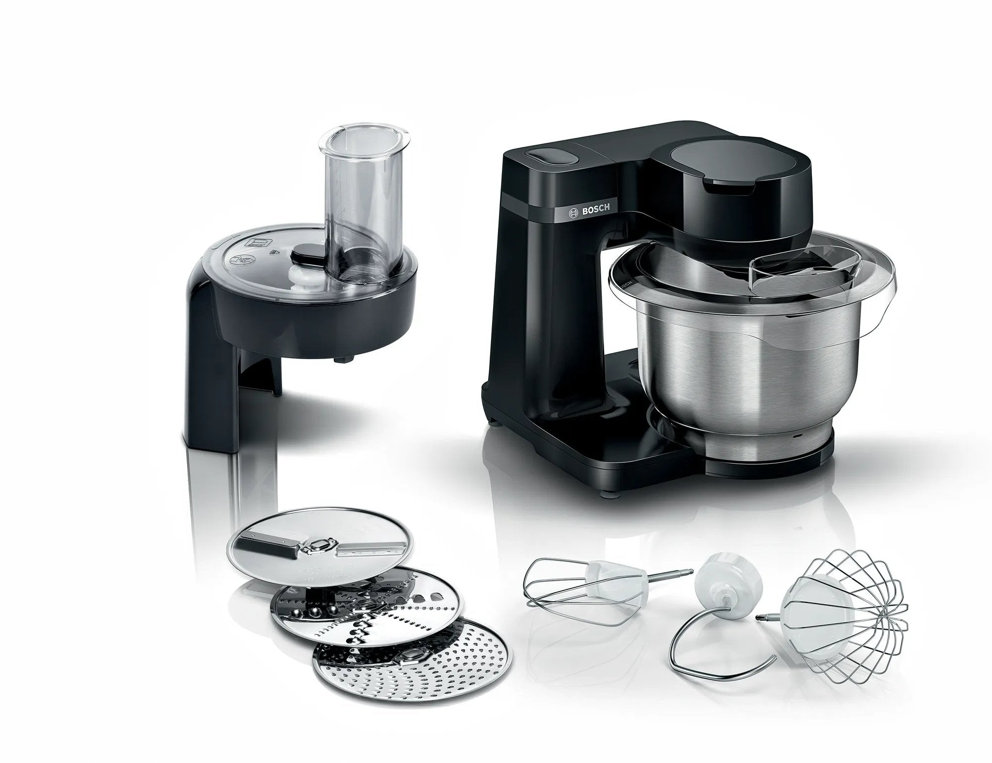 EAN 4242005252312 - Bosch Serie 2 MUMS2EB01 robot de cocina 700 W 3,8 L Negro, Acero inoxidable imagen 1