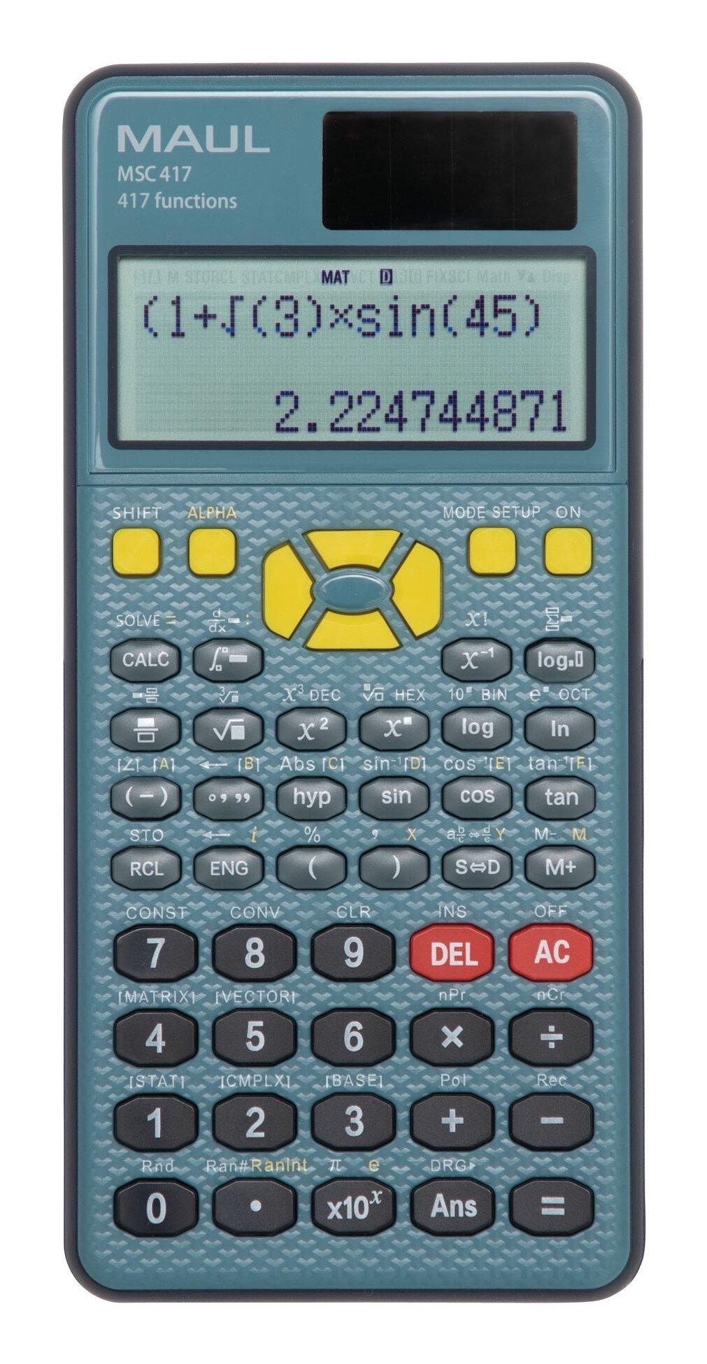 EAN 4002390094719 - MAUL MSC 417 calculadora Bolsillo Calculadora científica Negro, Azul imagen 1