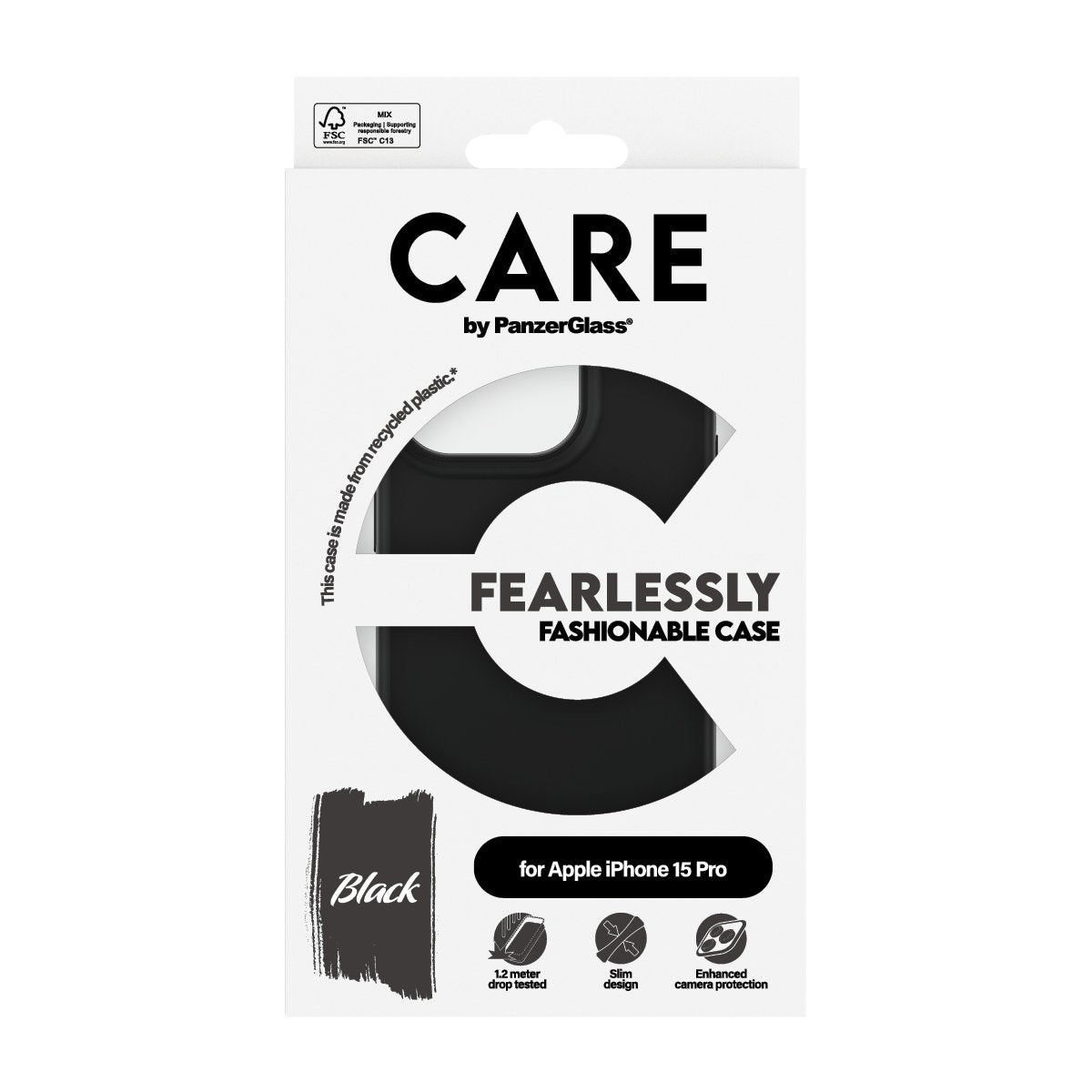 EAN 5715685005657 - PanzerGlass CARE™ by ® Case Black iPhone 15 Pro funda para teléfono móvil Negro imagen 3