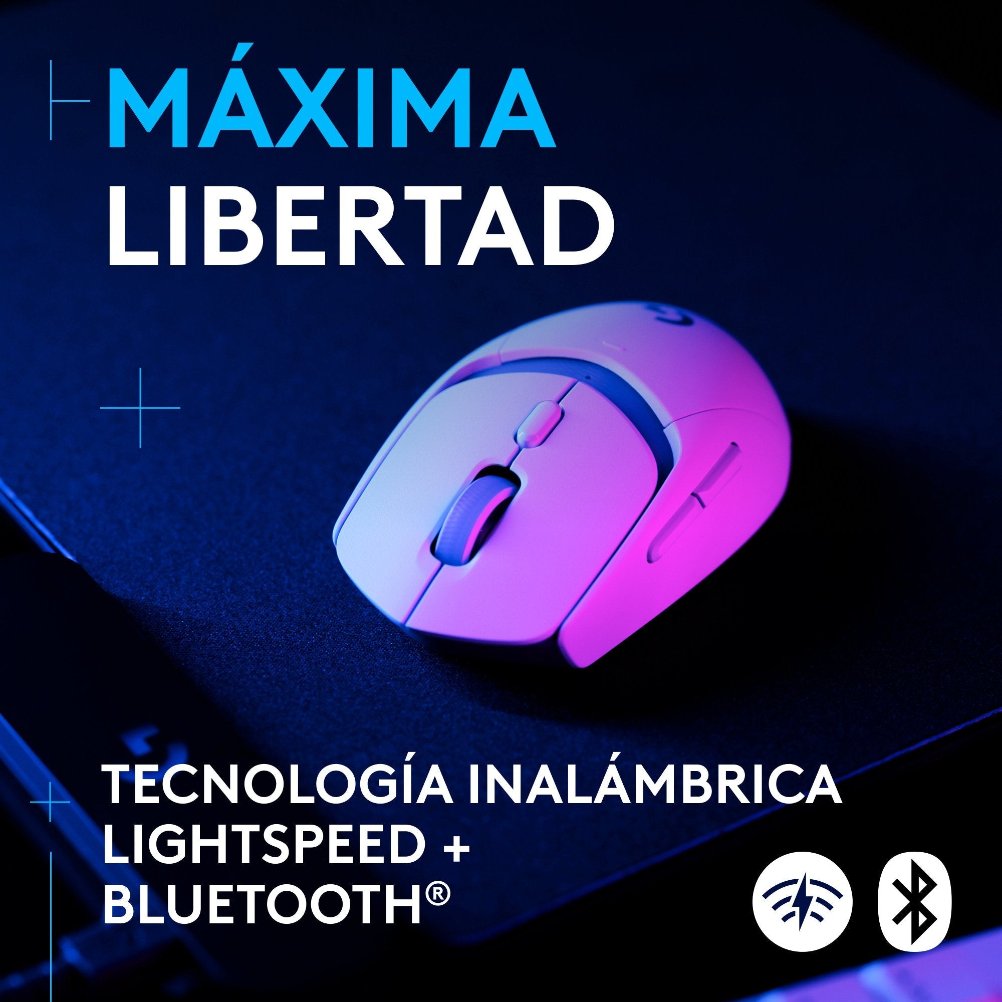 Ratón Inalámbrico Logitech G G309 Gaming Óptico 6 Botones Bluetooth 2.4 Ghz Logitech Lightspeed Blanco