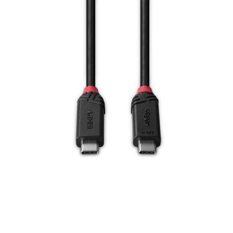 Cable Usb4 240w Type C 0.5m/Black Line 37000 Lindy