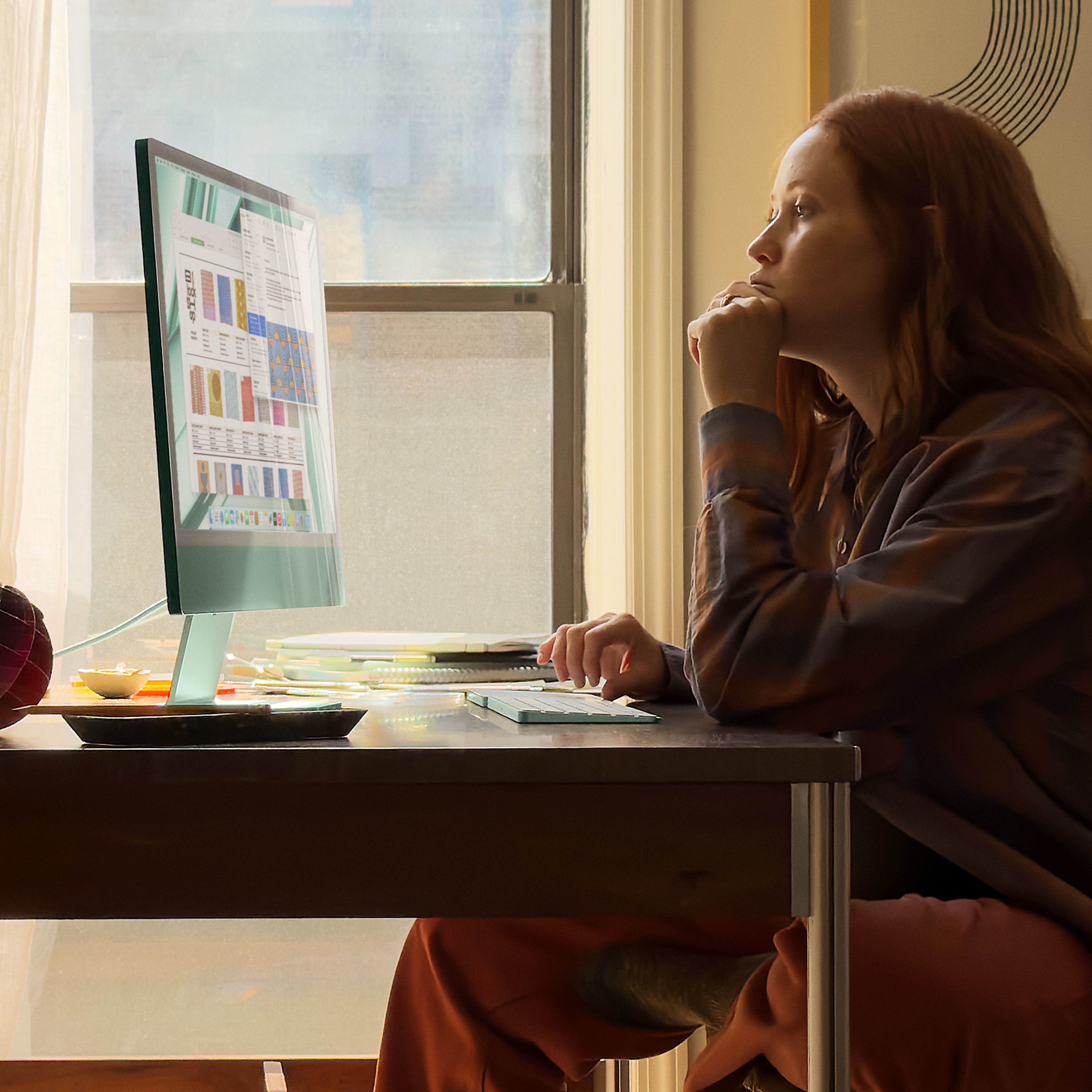 Apple Imac 59,62 Cm 24" M3 2023, Sistema Mac Rojo/Rosado, Macos, Alemán Mqrd3d/A