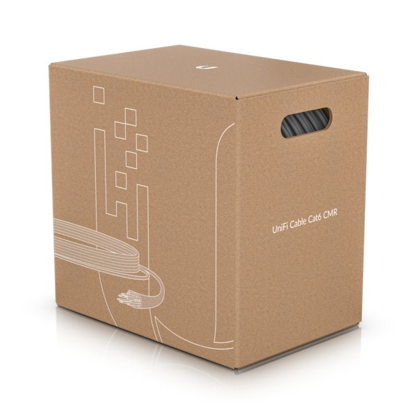 Bobina Cable De Red 305m Cat6 Ubiquiti Uc-C6-Cmp Unifi Utp Plenum Cobre Interior Blanco