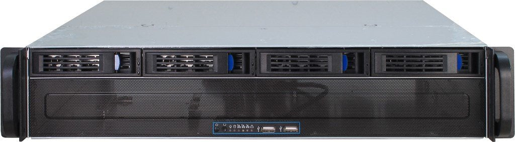 Gehäuse 19'' Ipc 2he Rack 2u-2404l 2u-Rack Negro Ohne Netzteil 2xusb3.0