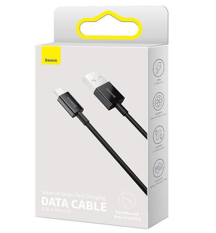 EAN 6953156208483 - Baseus Superior cable USB USB 2.0 2 m USB A Micro-USB A Blanco imagen 5