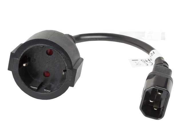 Lanberg Cable De Alimentacion Schuko A C14 H/M Negro Ca-C14e-10cc-0018-Bk -..Lanb