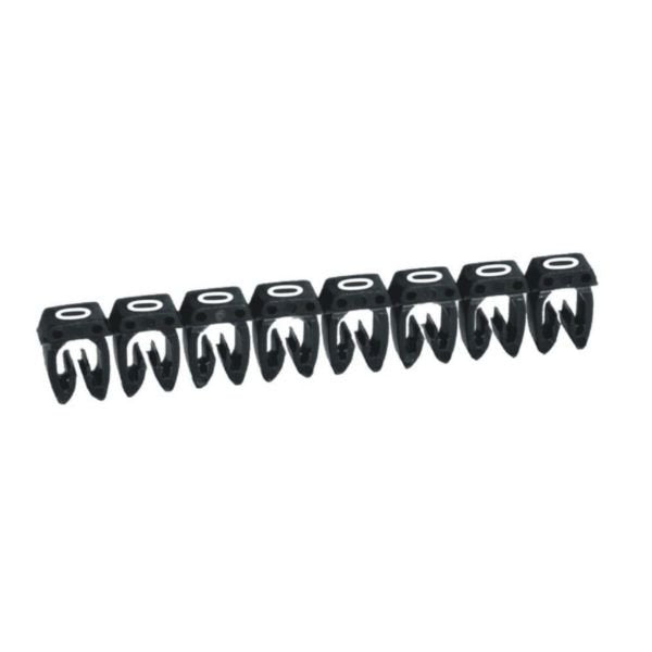 Legrand 038210 Kennzeichnungssystem Cab3 0,5-1,5qmm Ziffer:0 Schwarz