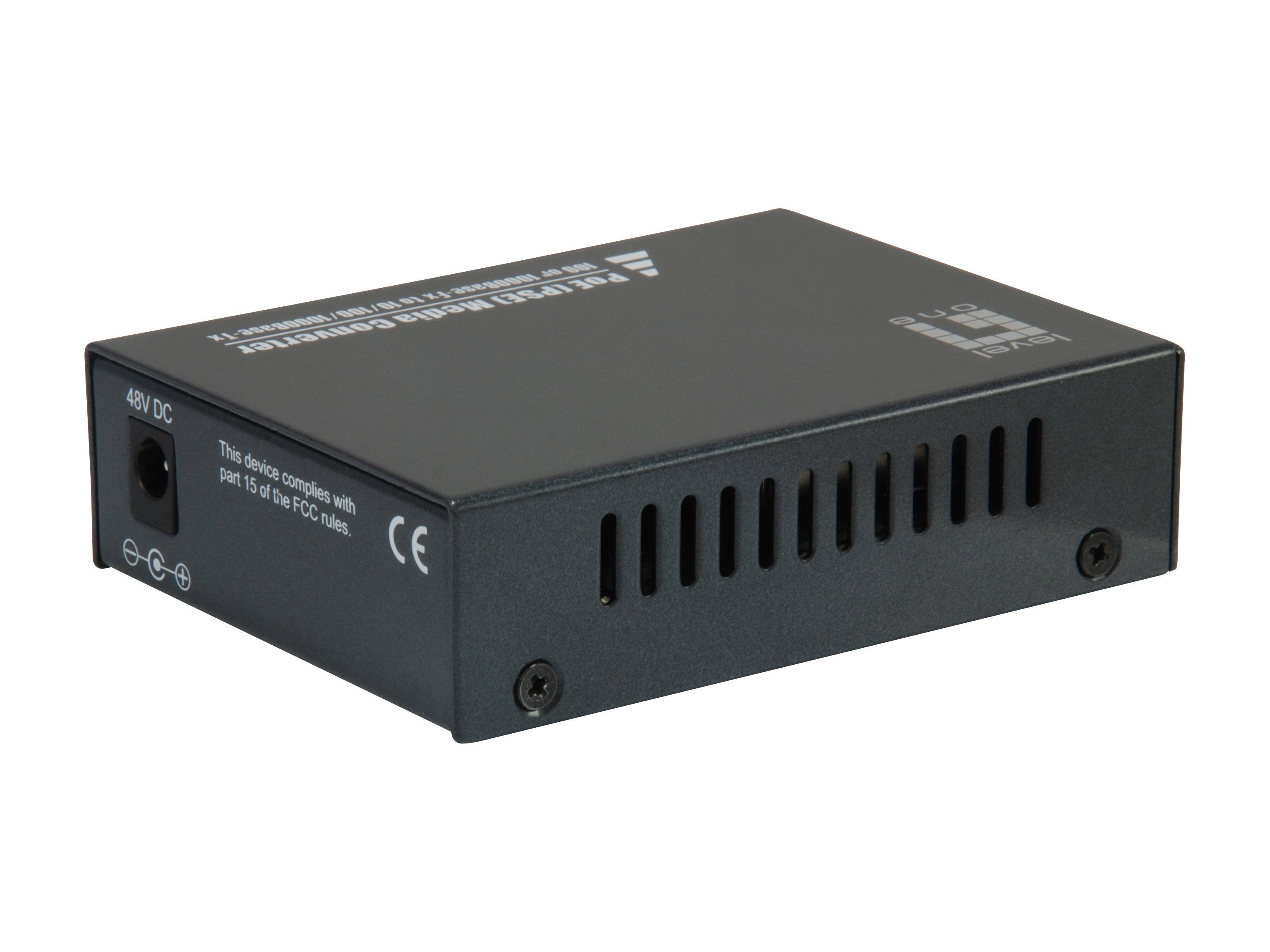 Levelone Gvt-2012 Convertidor De Medio 1000 Mbit/S Negro Rj45 A Sfp Gigabit