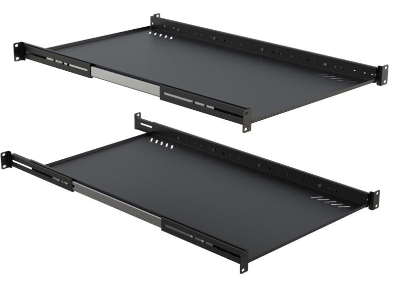 19" D=1000 Side Handle  Movable Special Shelf Black