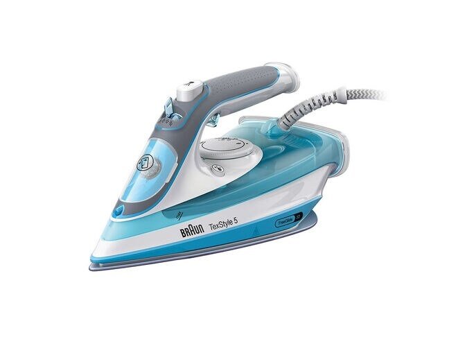 Braun Texstyle 5 Si 5006 Bl Plancha Vapor-Seco Suela De Cerámica 2600 W Azul, Gris, Blanco  0127406000