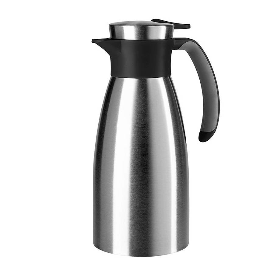 Emsa Soft Grip, 1 L, Negro, Acero Inoxidable, Acero Inoxidable