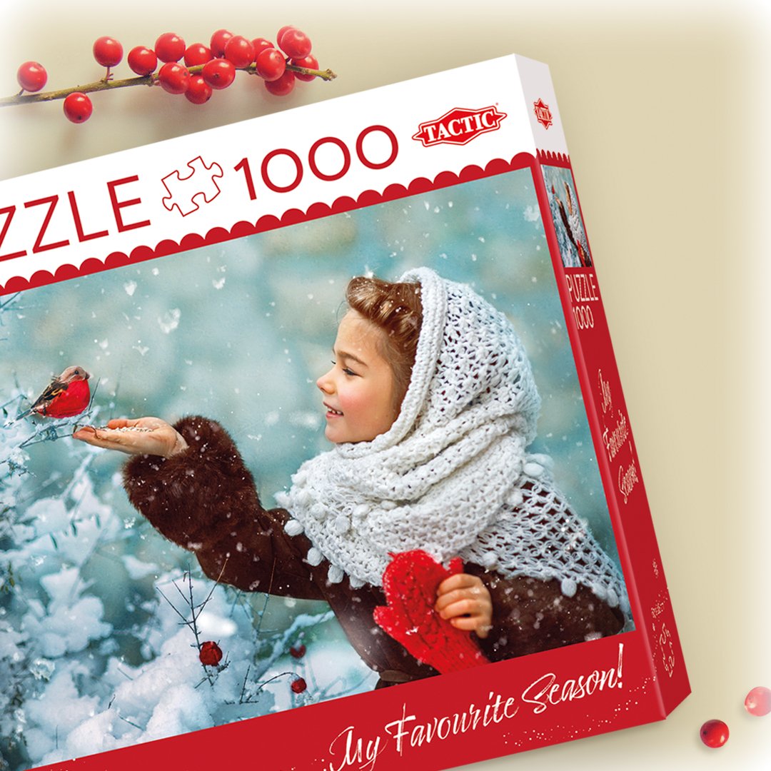 Puzzle 1000 Elementów Dziewczynka W Czerwonych Rekawiczkach