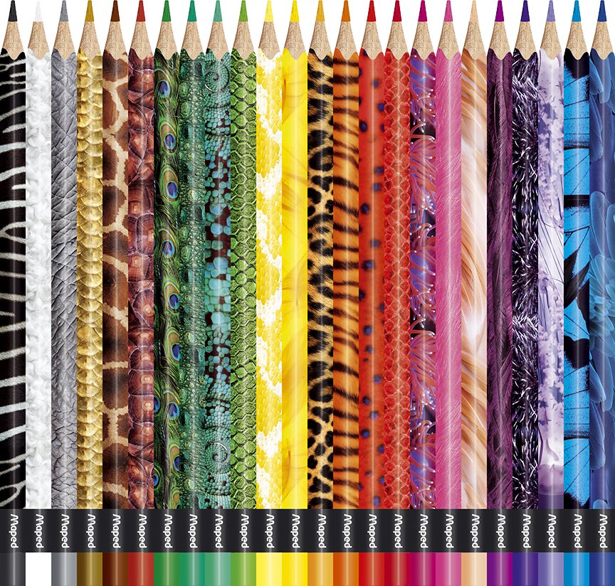 Maped Lápices De Colores Animals Color´Peps Estuche De 24 C/Surtidos