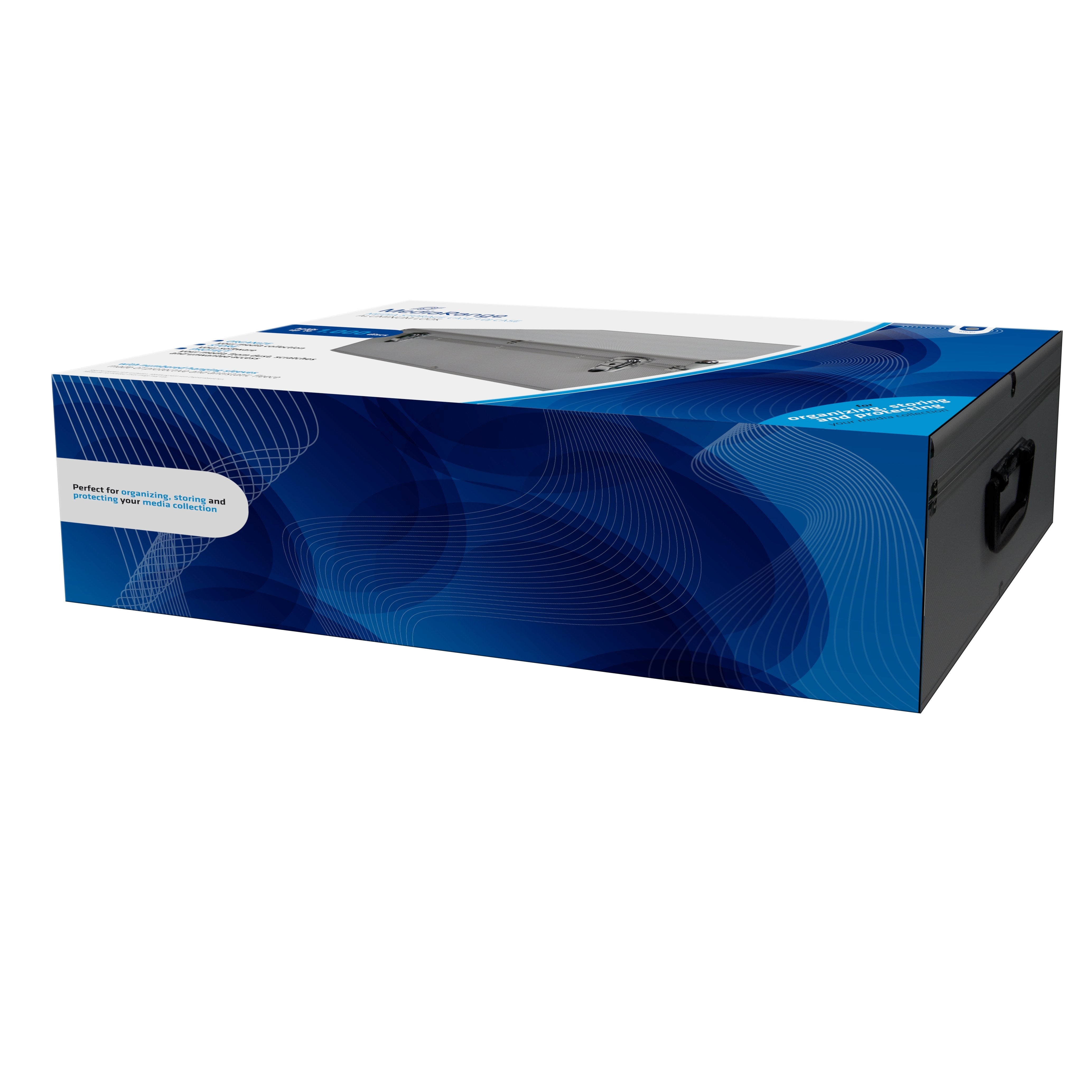 Mediarange Box78 Funda Para Discos Ópticos Maleta Rígida 1000 Discos Plata