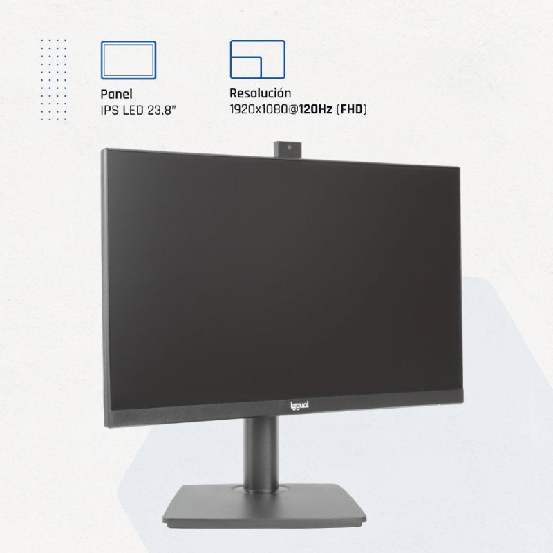EAN 8435364320020 - iggual ML24WC pantalla para PC 60,5 cm (23.8") 1920 x 1080 Pixeles Full HD LED Negro imagen 3