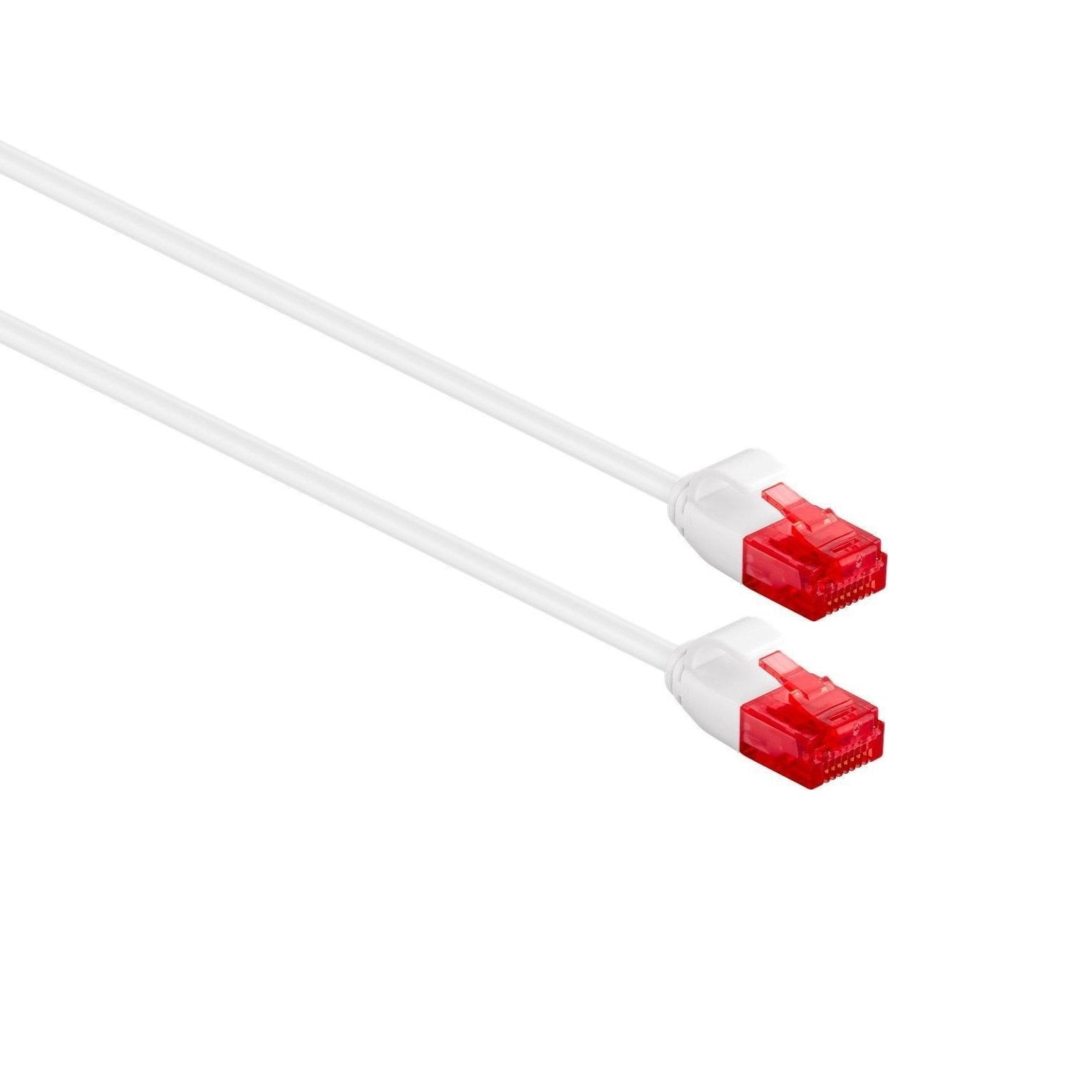 Ewent Cable Red Slim Cat.6 U/Utp Awg30/7, Cu, 0,50mt Blanco Slim Cable De Red Cat.6 U/Utp Slim 0.5 M