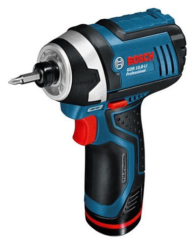 Atornillador De Impacto Bosch Professional  Inalámbrico Gdr 12v-105 Professional Solo, 12 Voltios Azul/Negro, Sin Batería Ni Cargador 06019a6901