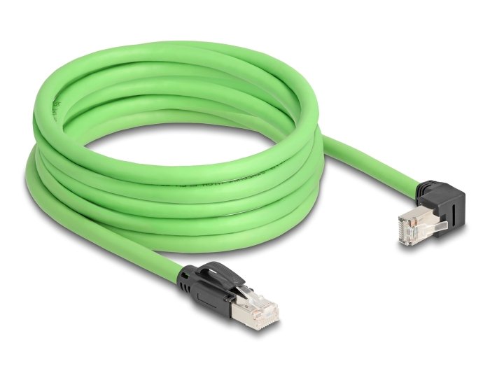 Delock Rj45 Cable De Red Cat.6a Macho A Macho Unten Angular Sf/Utp S